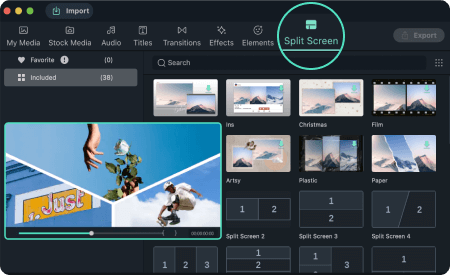 split-screen